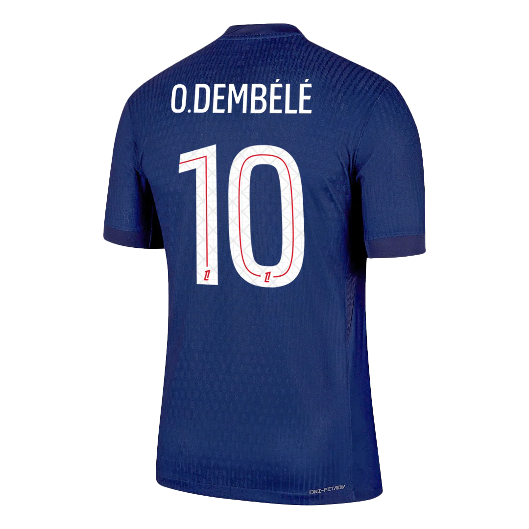 O.DEMBÉLÉ #10 PSG Home Player Version Soccer Jersey 2025/26
