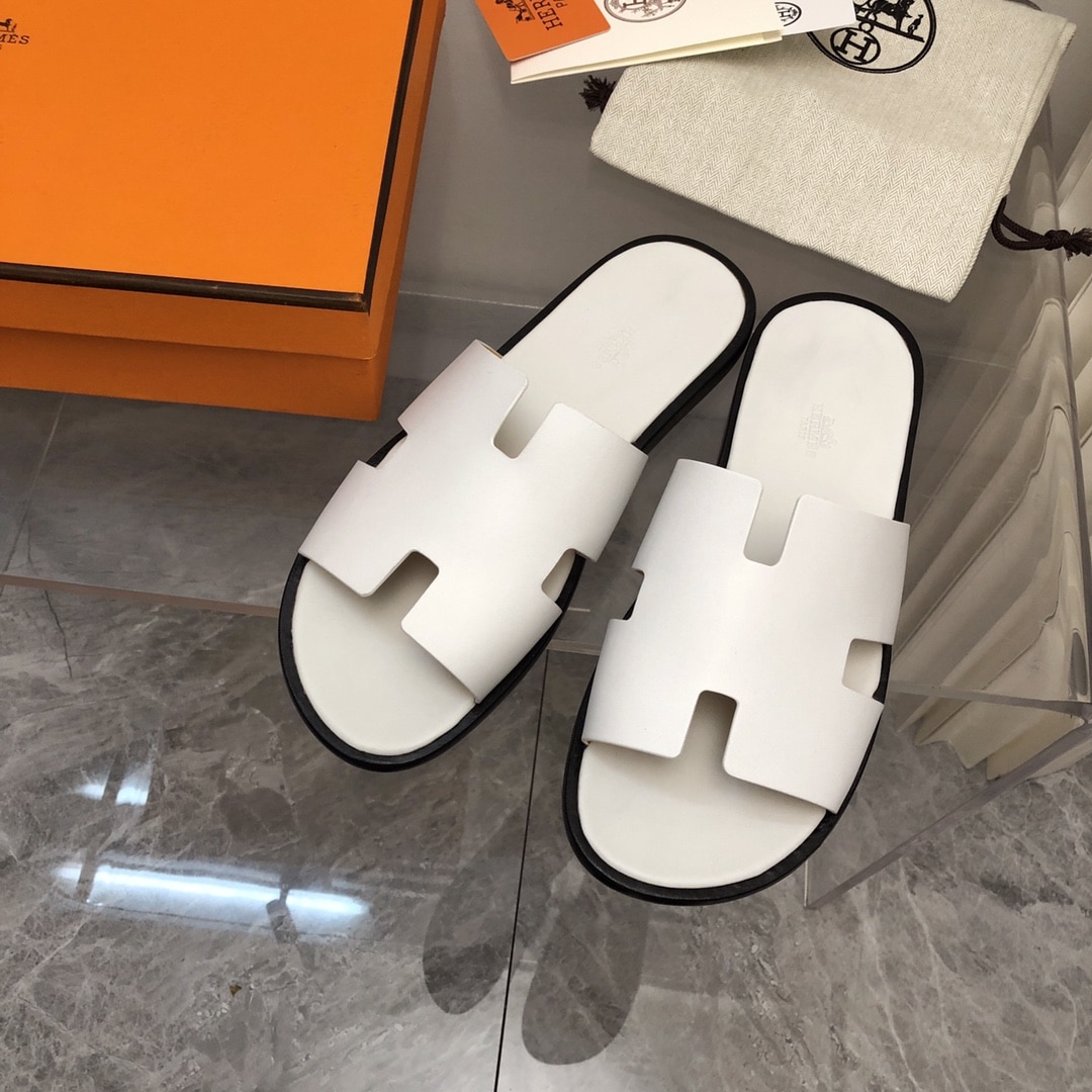 Hermes Izmir Sandal White