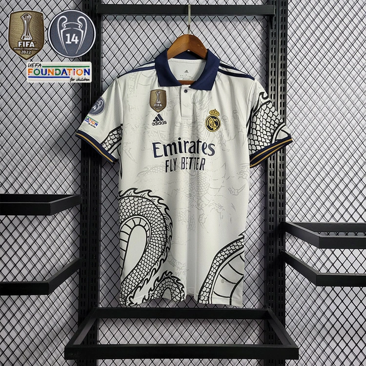 2022-23 Real Madrid Chinese Dragon White  Benzema vini jr. KROOS MODRIC Football jersey