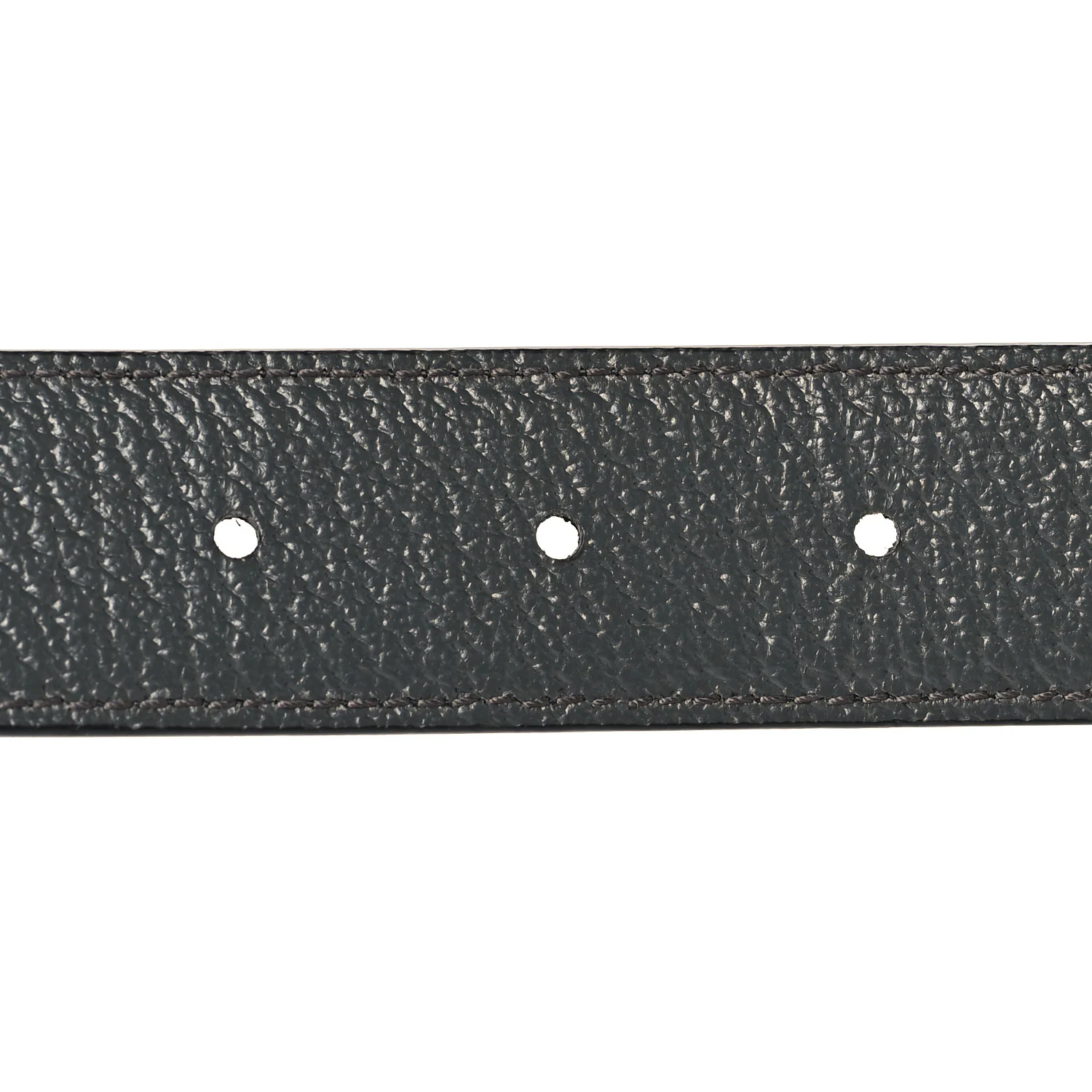 Textured Dollar Calfskin Squared Interlocking G 30mm Reversible Belt 85 34 Black