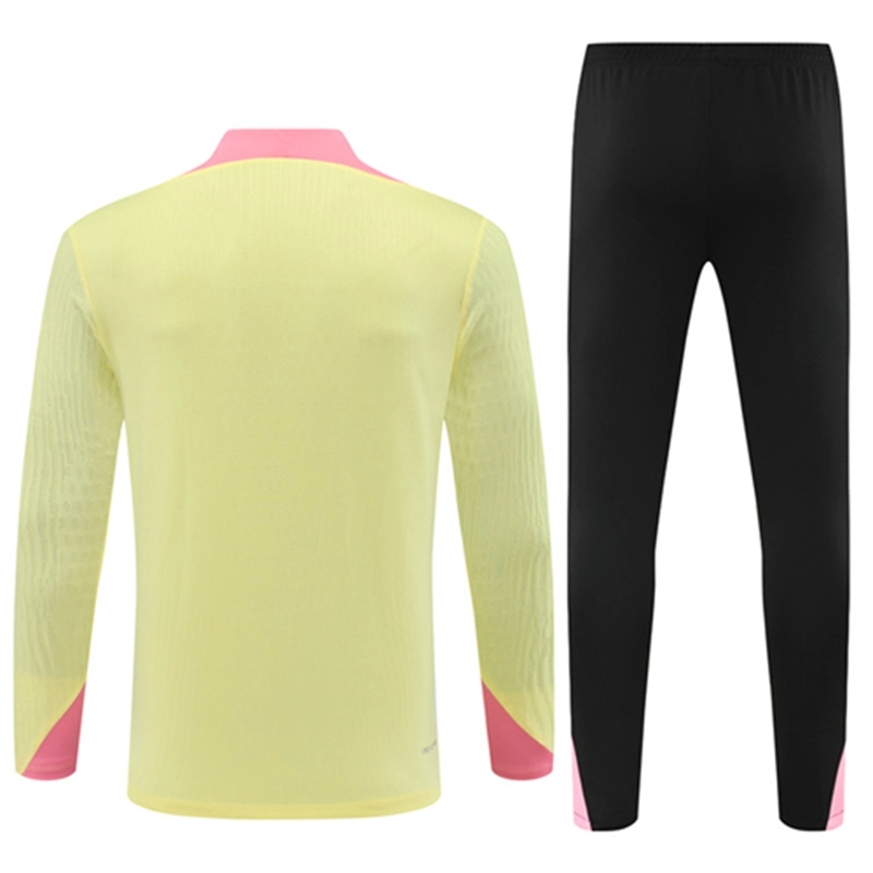 2024-25 PSG Paris Light Yellow【Player】 Long Sleeve Training Suit