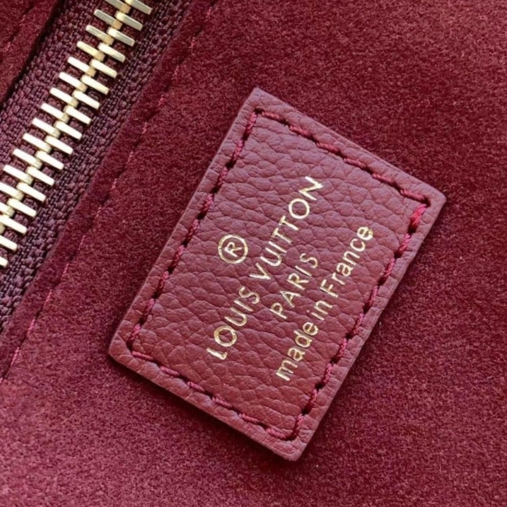 Louis Vuitton Neverfull MM Monogram Empreinte Wine Red 31Cm M25855