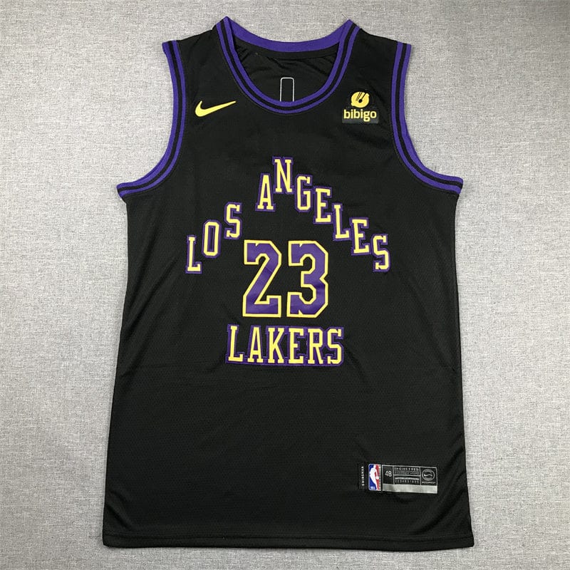 Men's Jersey 2024 Season Lakers #23 Black City Edition JAMES