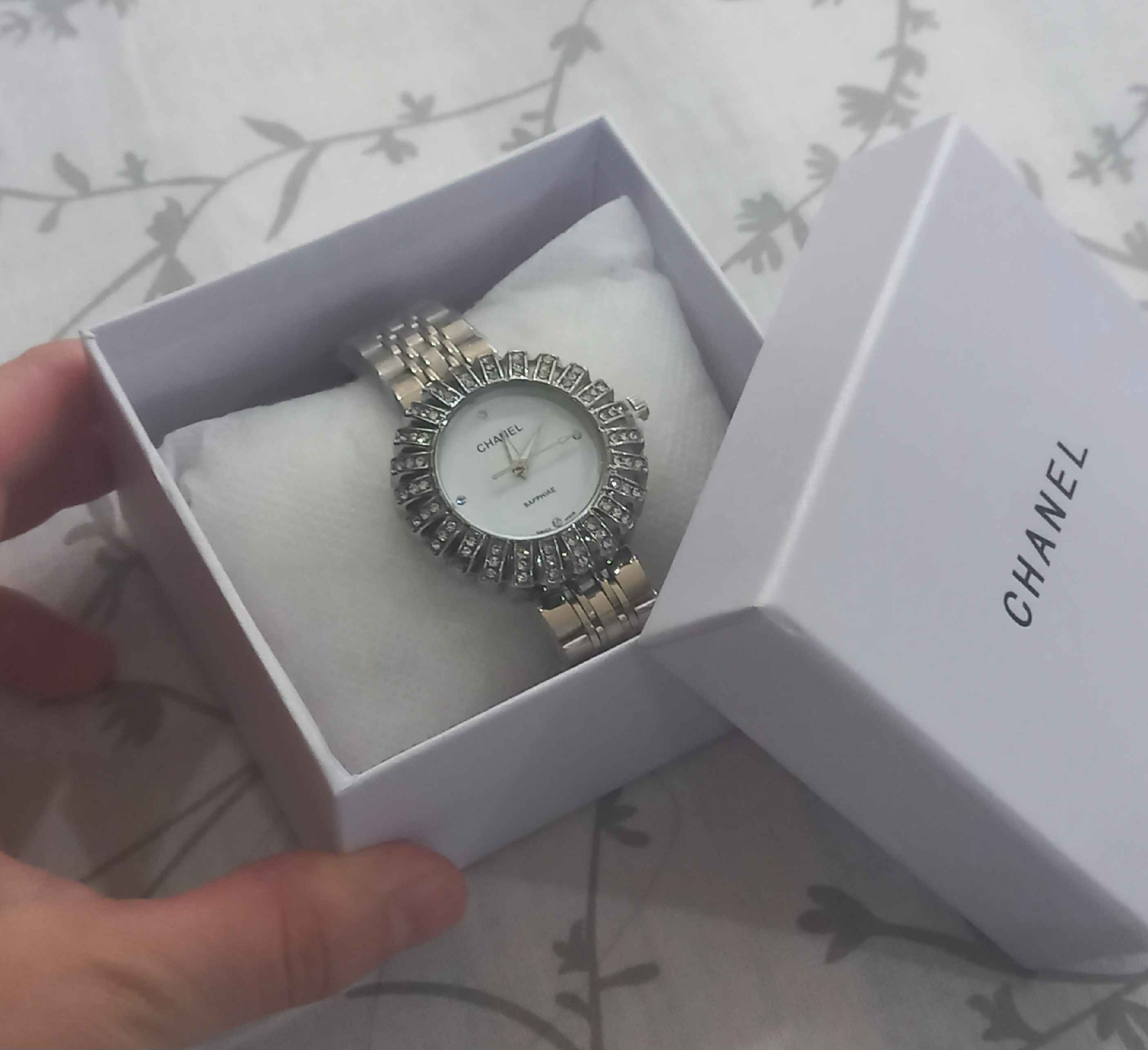 Chanel Sapphire Diamond Watch White Dial