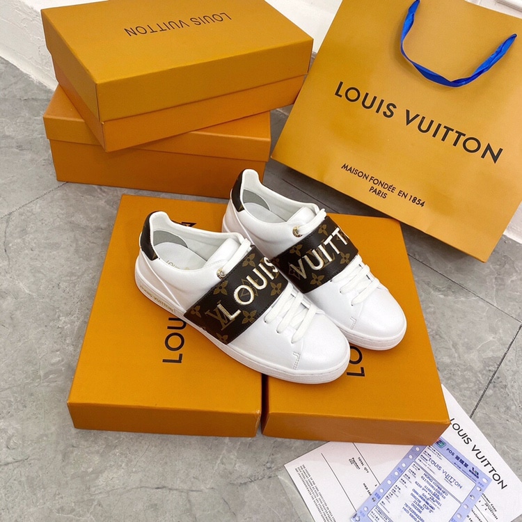 Louis Vuitton Frontrow Logo Monogram Strap White