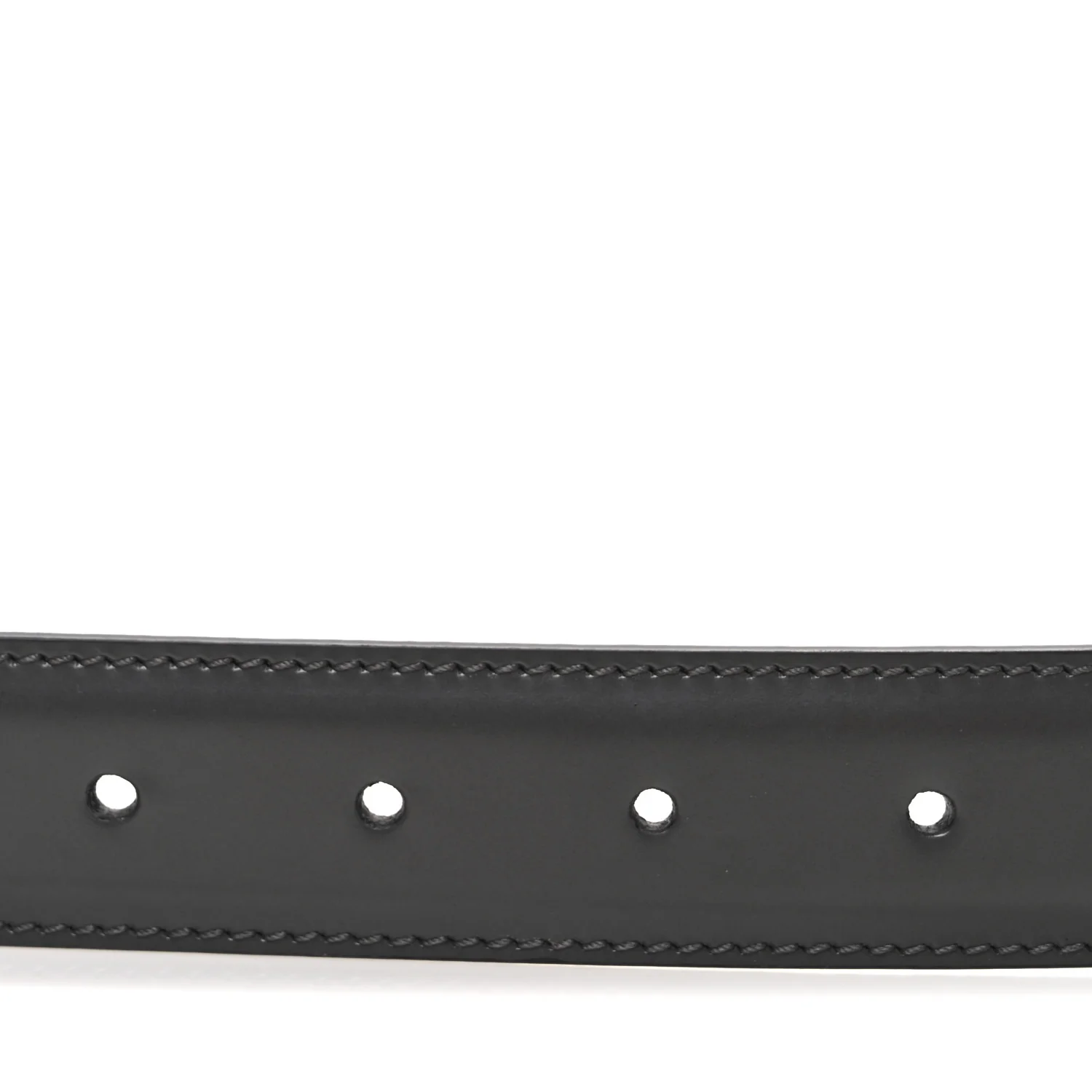 Smooth Calfskin Interlocking G Belt 95 38 Grey