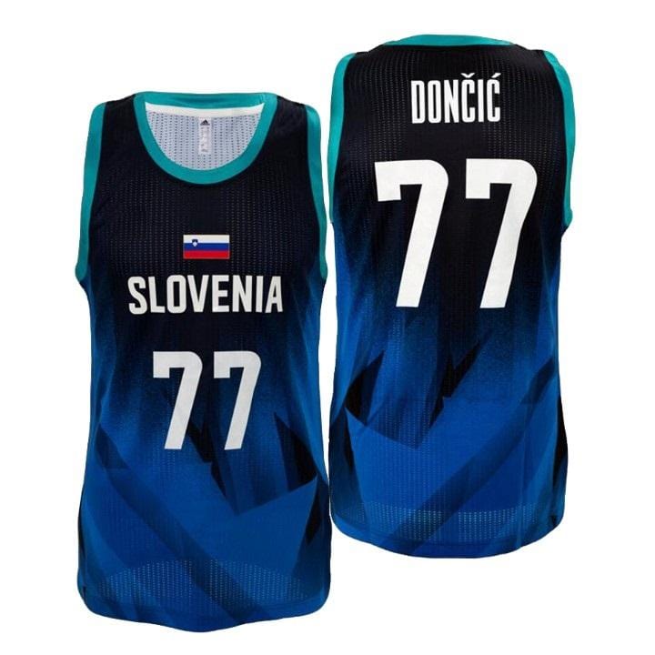 Luka Doncic Slovenia Olympics Jersey