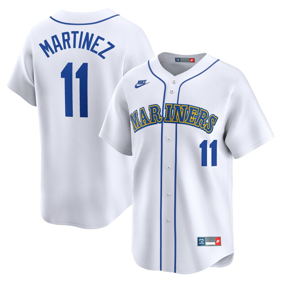Seattle Mariners Women's Edgar Martinez Throwback Cooperstown Limited Jersey White