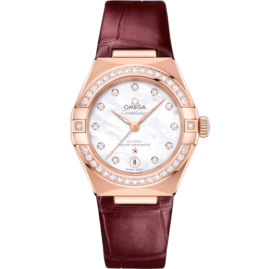 Omega Constellation Ladies' Selection 29mm Sedna™ gold on leather strap 131.58.29.20.55.002
