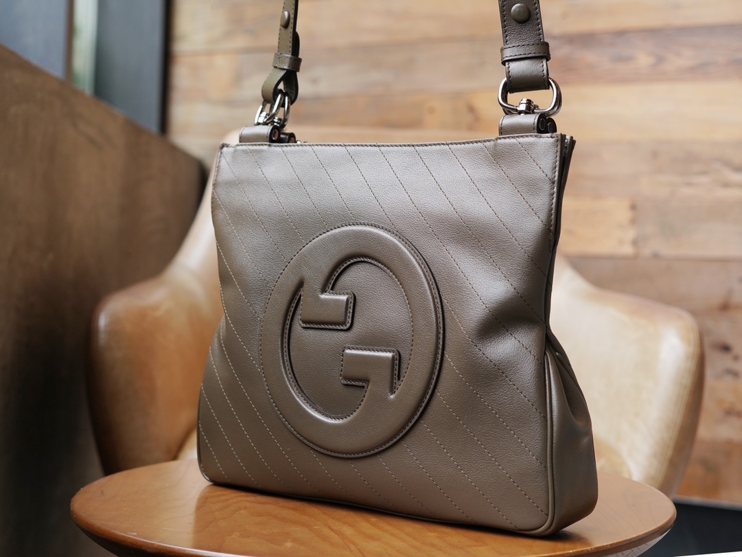 GUCCI BLONDIE SMALL TOTE BAG-Brown-751518