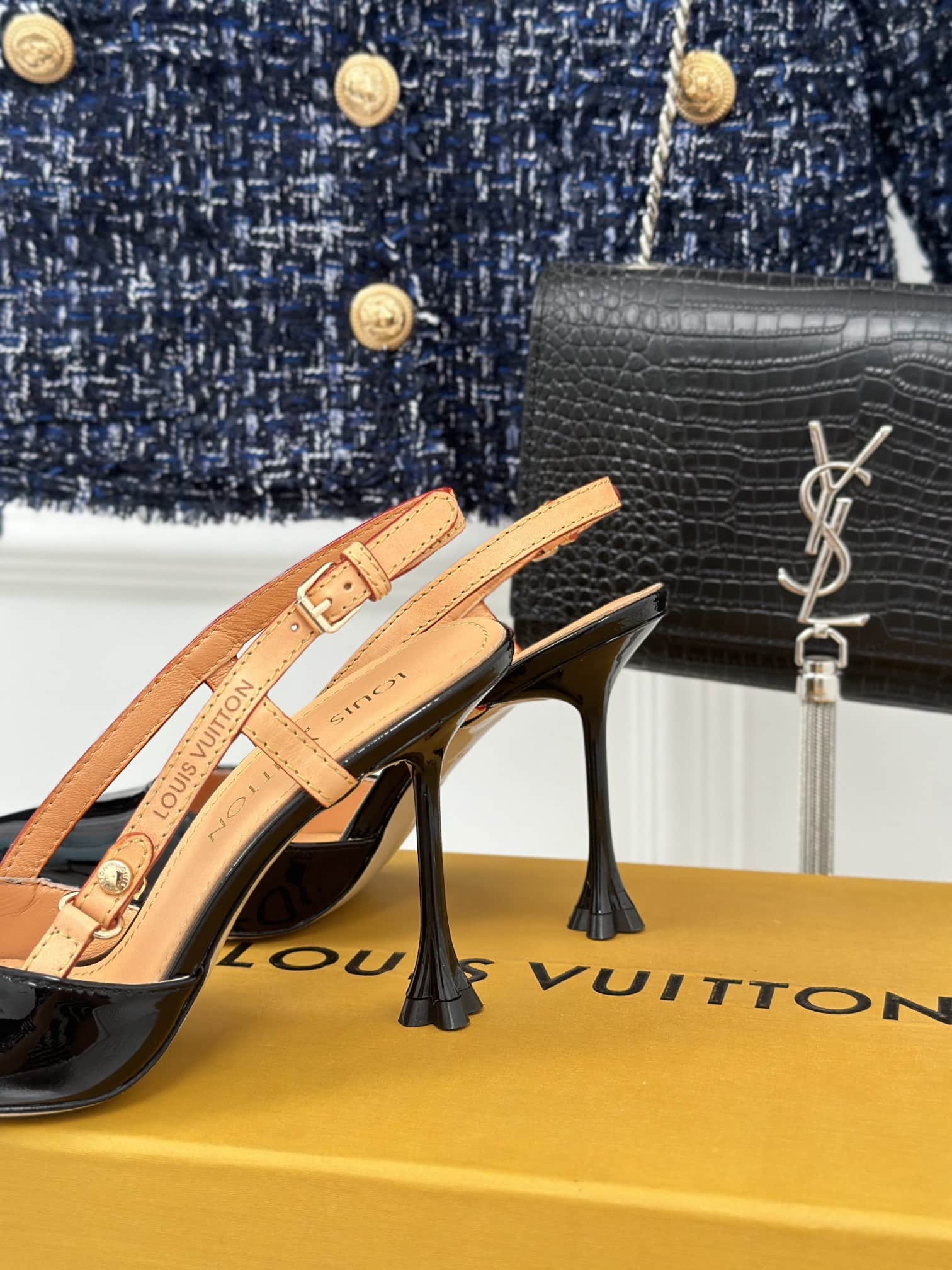 Louis Vuitton Blossom Slingback Pump Black 1Ac8Np