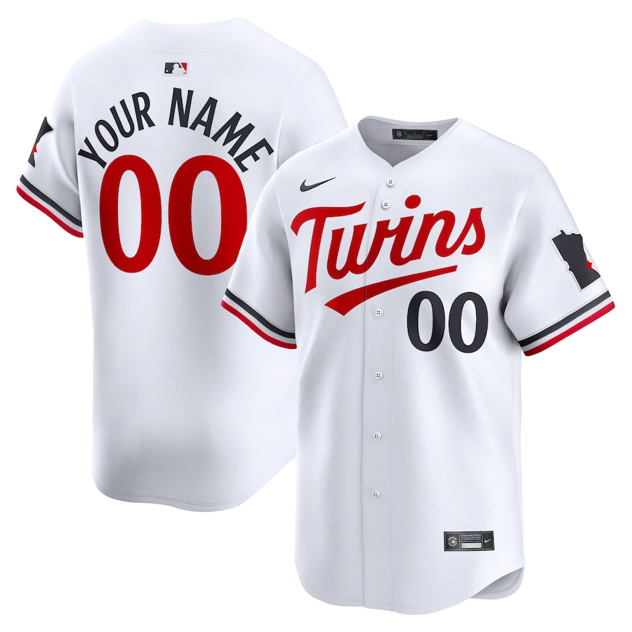 Minnesota Twins Youth Home Limited Custom Jersey White
