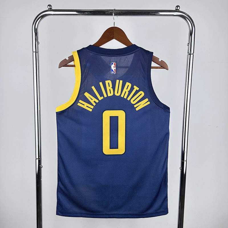 2018 NBA Indiana Pacers 0 HALLIBURTON Basketball jersey