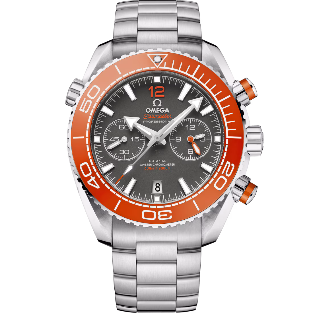 Omega Seamaster Planet Ocean 600M 45.5mm Grey Dial Stainless Steel Bracelet 215.30.46.51.99.001