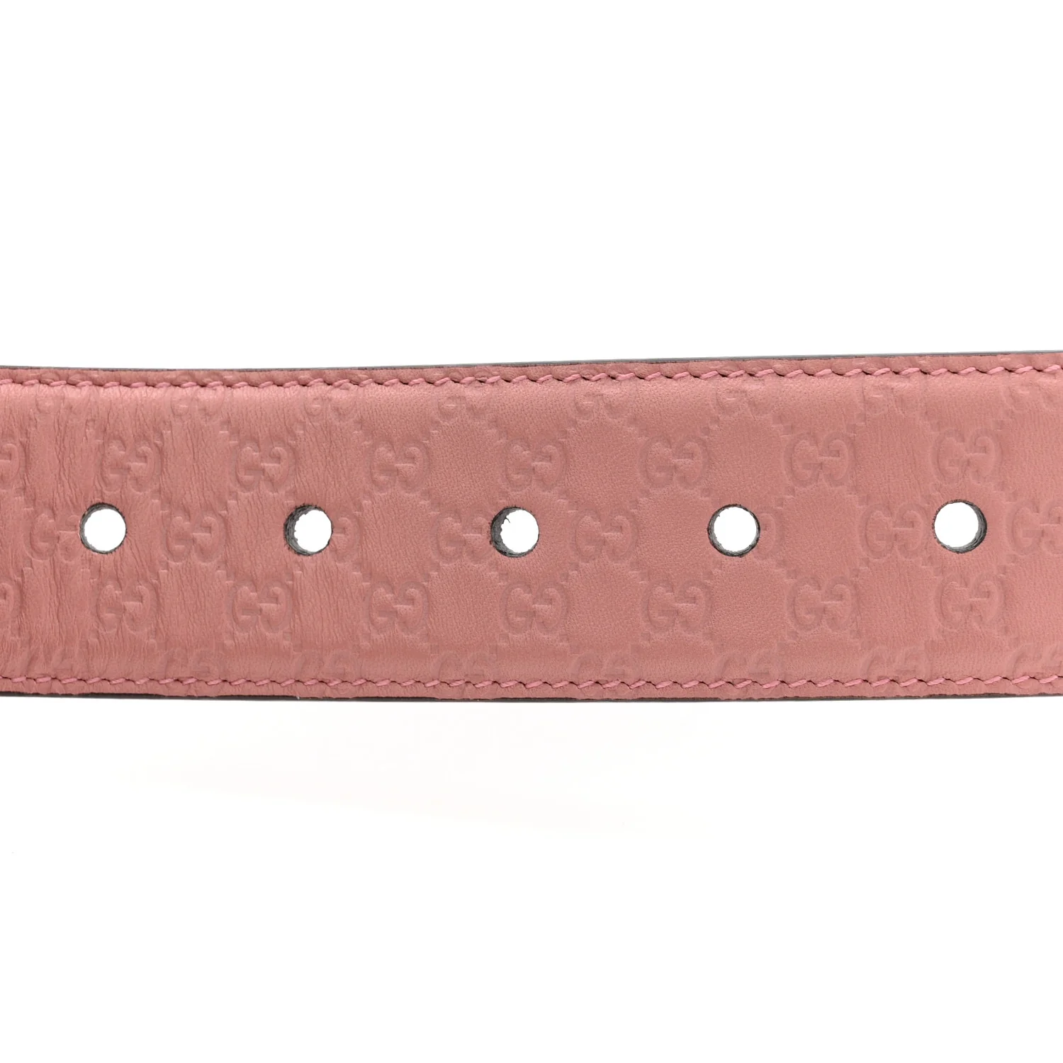Soft Microguccissima Margaux Calfskin Belt 80 32 Soft Pink