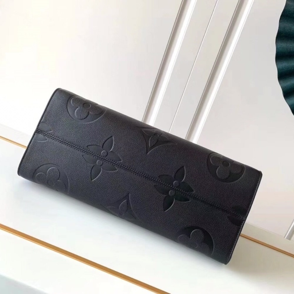 Louis Vuitton Onthego GM Bag Monogram Empreinte Leather Black 41Cm M44925