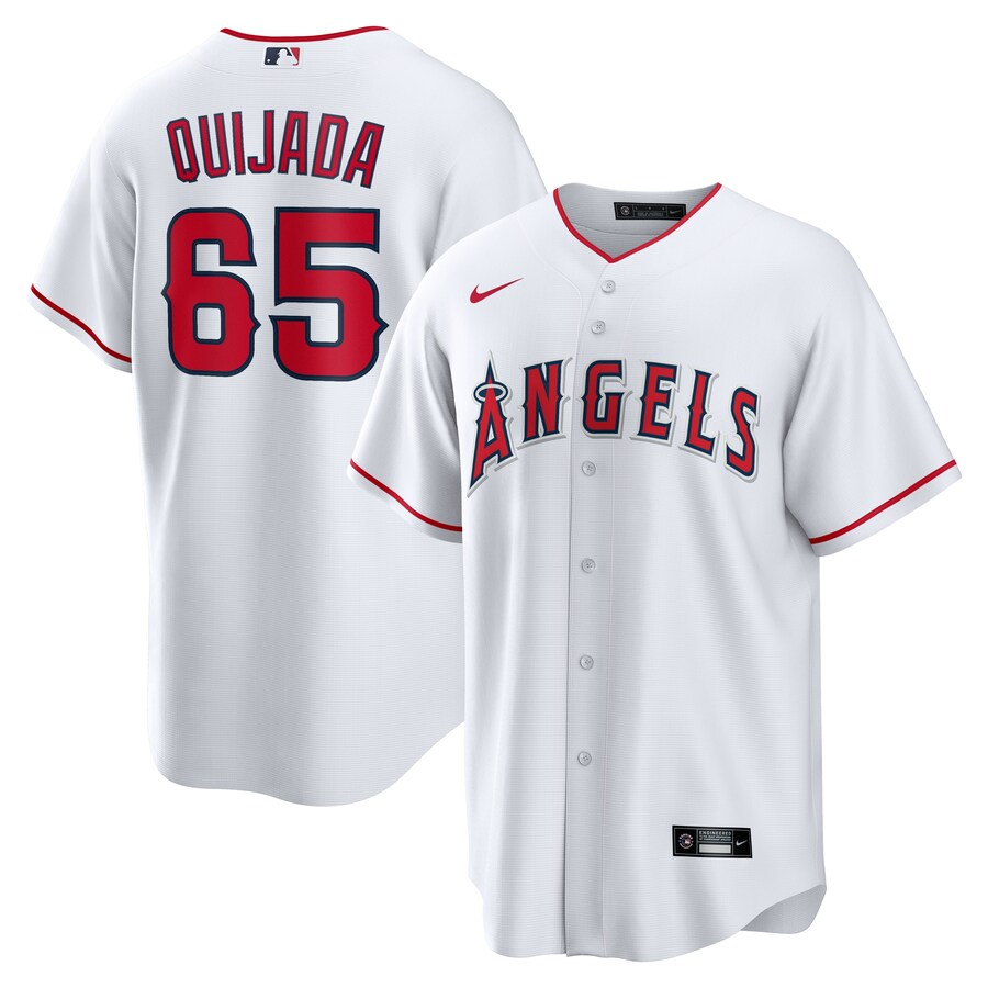 Jose Quijada Los Angeles Angels Home Player Jersey White