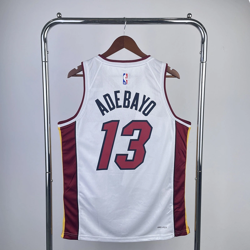 2023 NBA Miami Heat 13 ADEBAYO Basketball Jersey