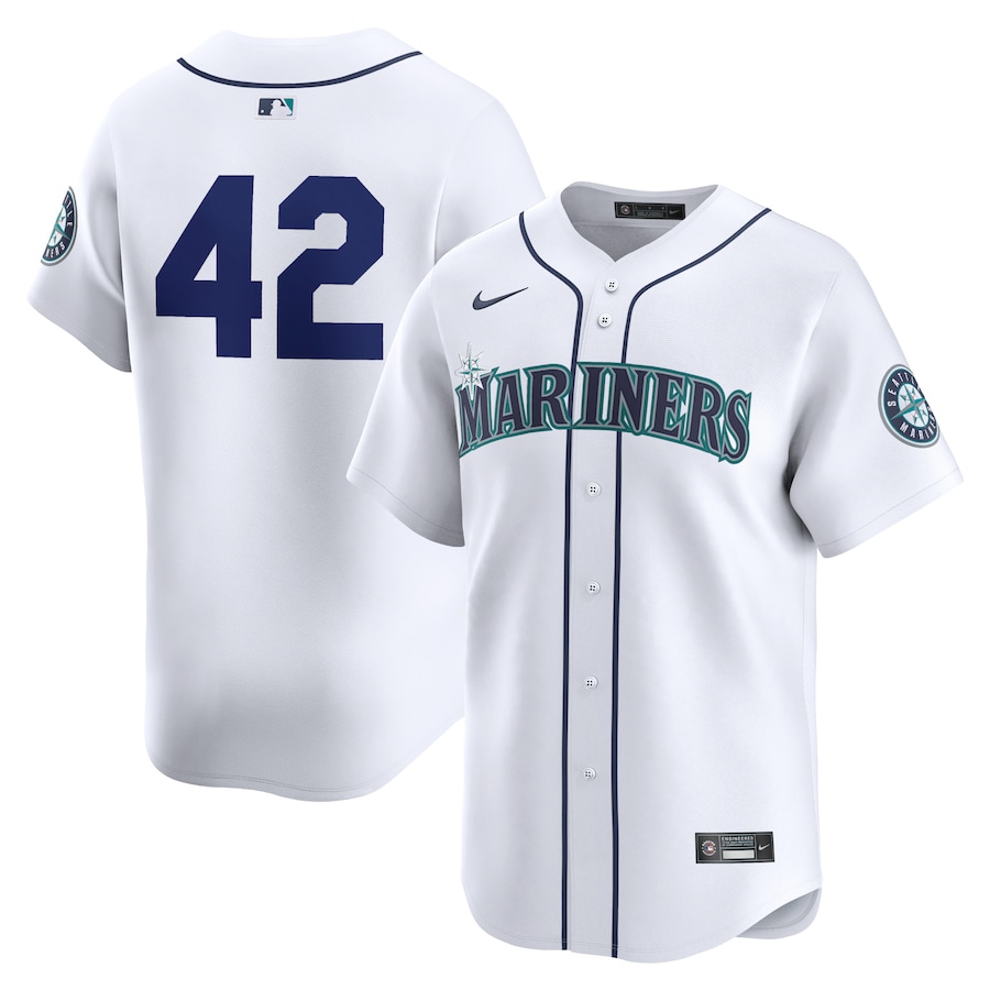 Seattle Mariners 2024 Jackie Robinson Day Home Limited Jersey  White