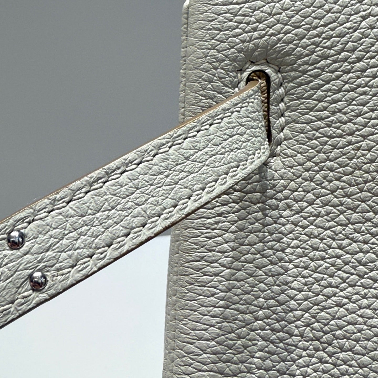 Hermes Birkin 25Cm White Togo Leather Silver Hardware 237490