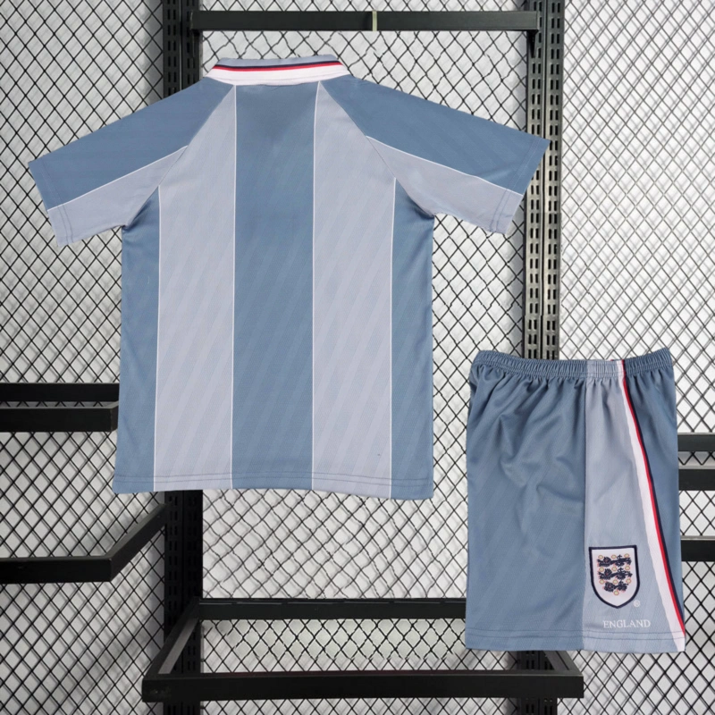 Retro kids 1996 England KIDS away SHEARER GASCOIGNE PEARCE Football jersey retro
