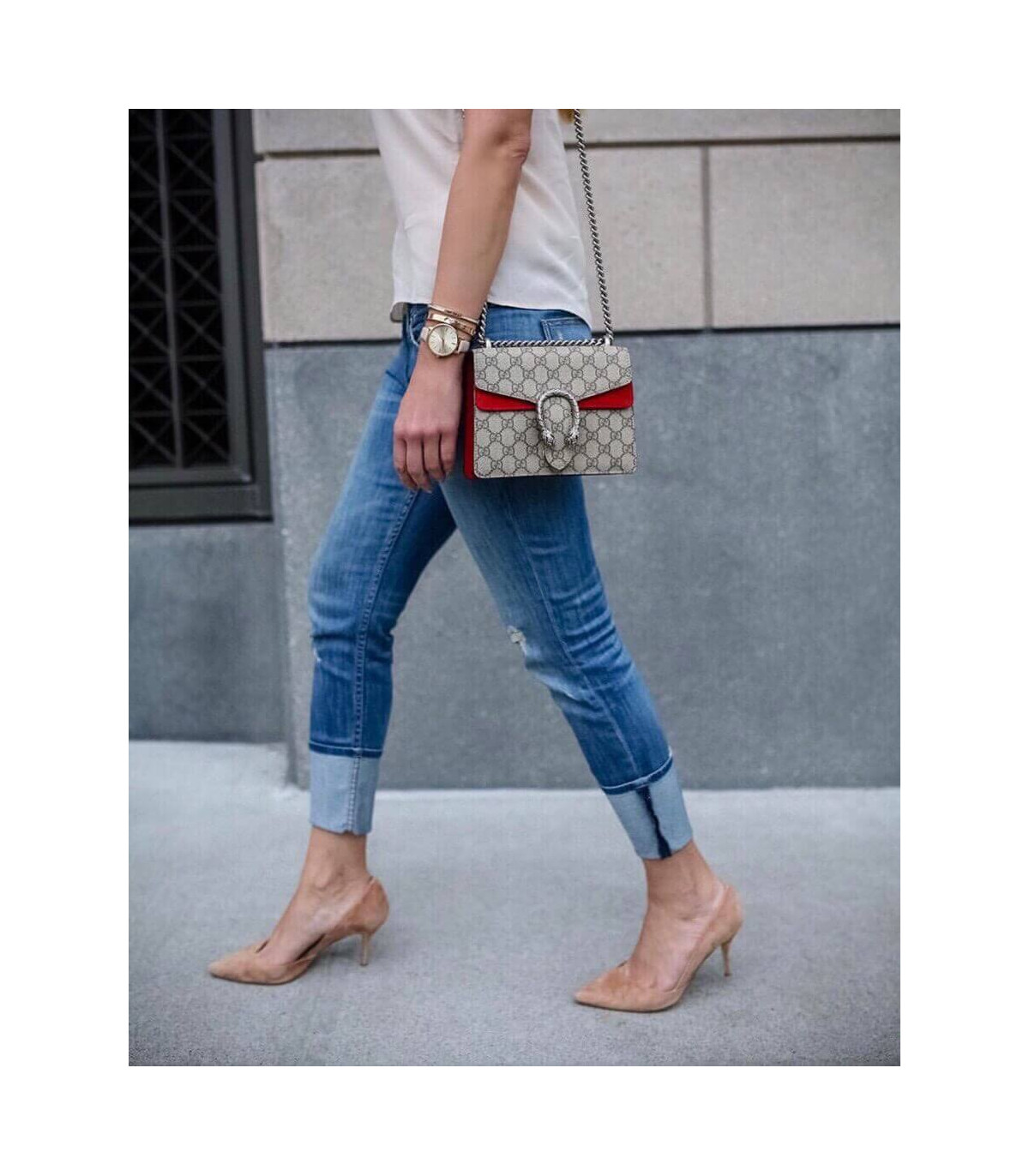 Gucci Dionysus GG Supreme Mini Bag Red 20cm