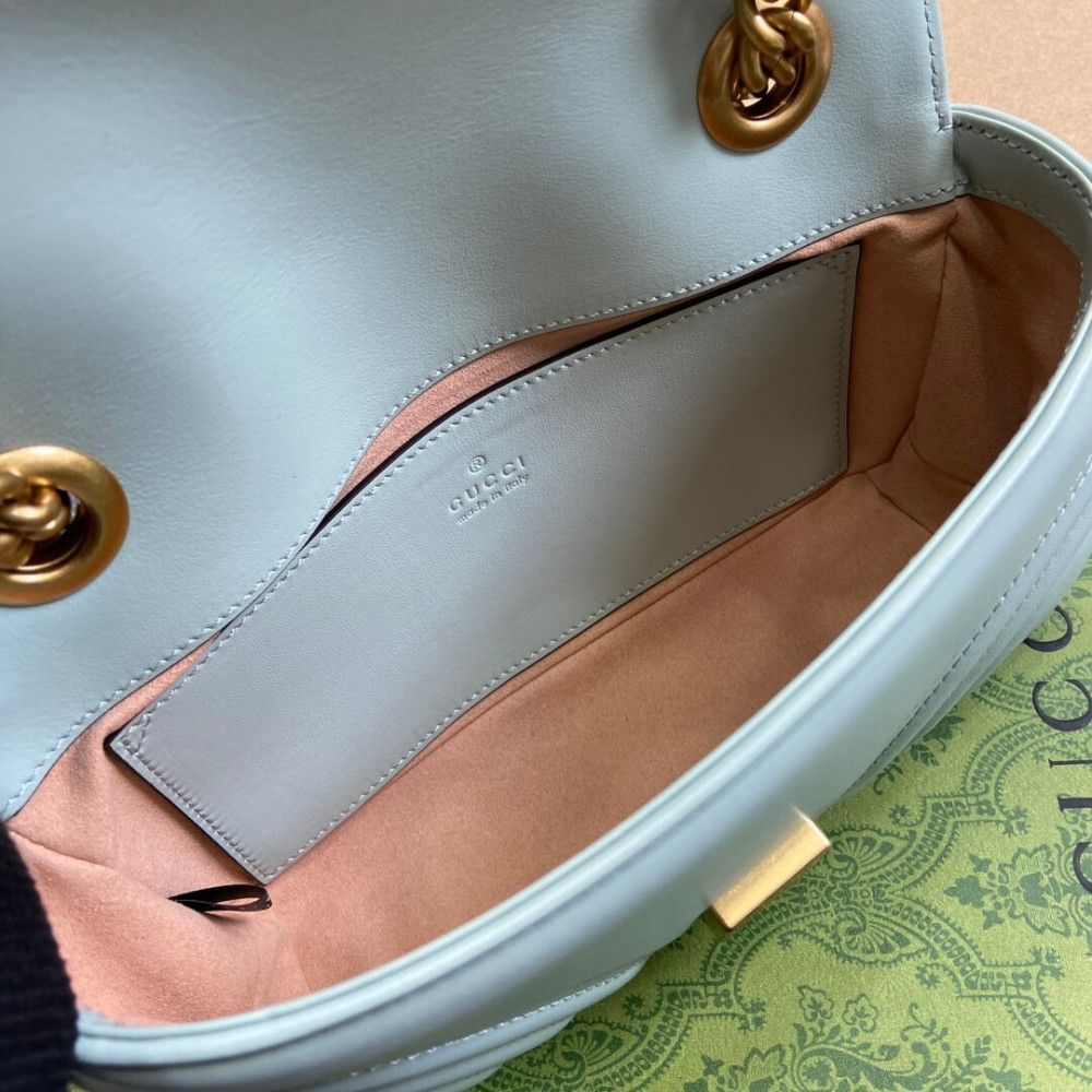 Gucci GG Marmont Matelasse Mini Bag Pale Green