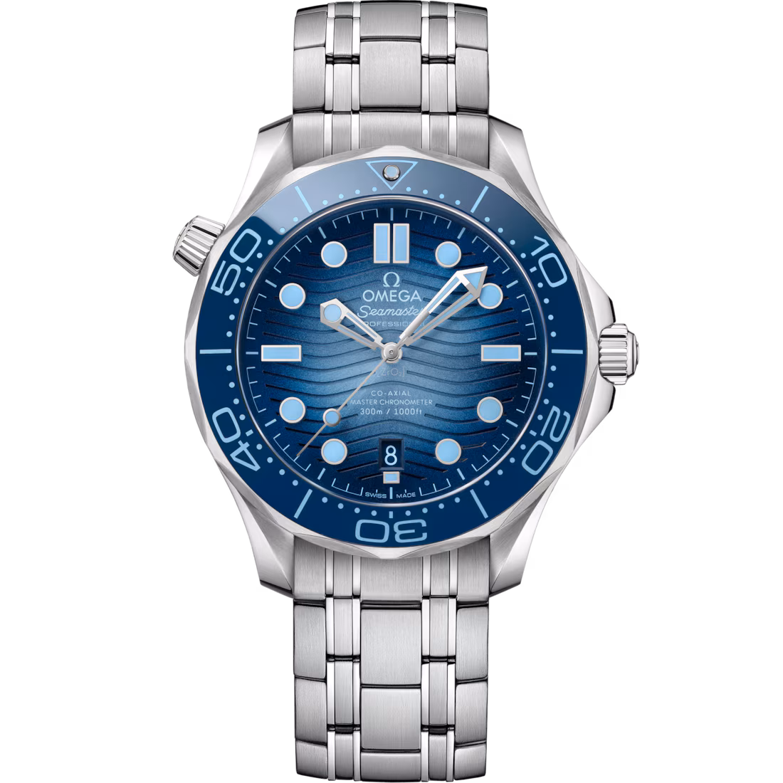 Omega Seamaster Diver 300M Summer Blue Dial Men's Watch 42mm 210.30.42.20.03.003