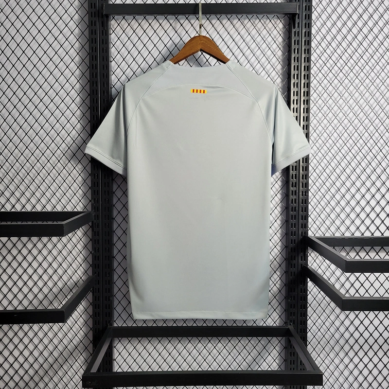 2022-23 Barcelona third away LEWANDOWSKI O.DEMBELE PEDRI PATRI JORDI ALBA Football jersey