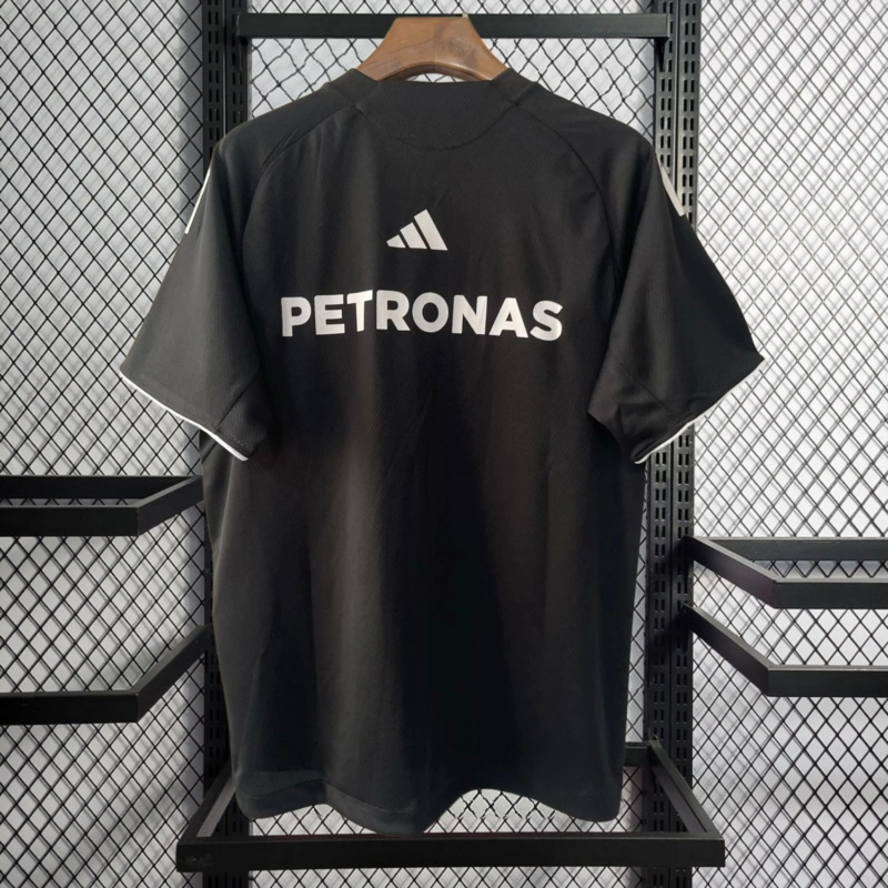 2025 F1 Mercedes Benz Black T-shirt Racing Suit