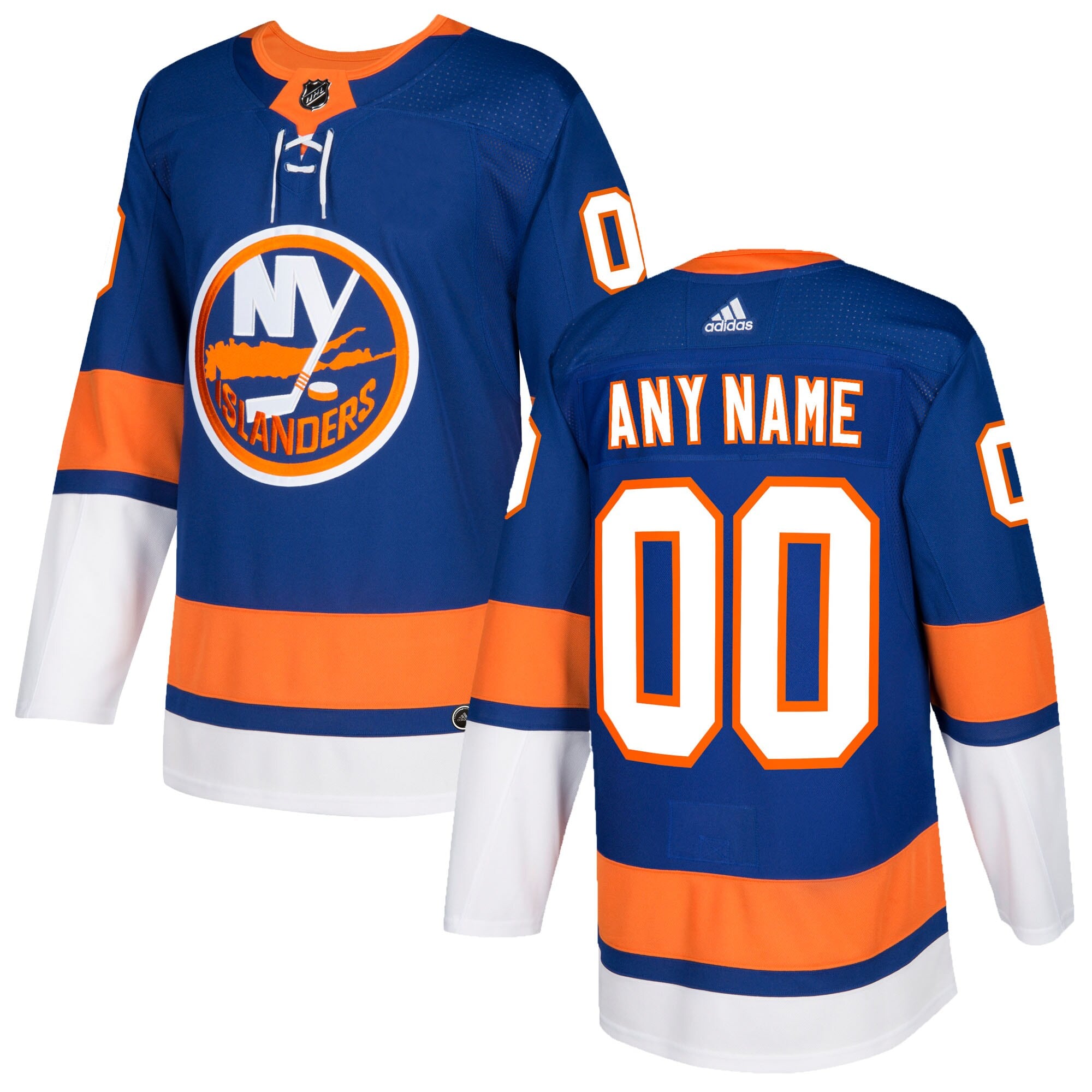 New York Islanders adidas Authentic Custom Jersey – Royal