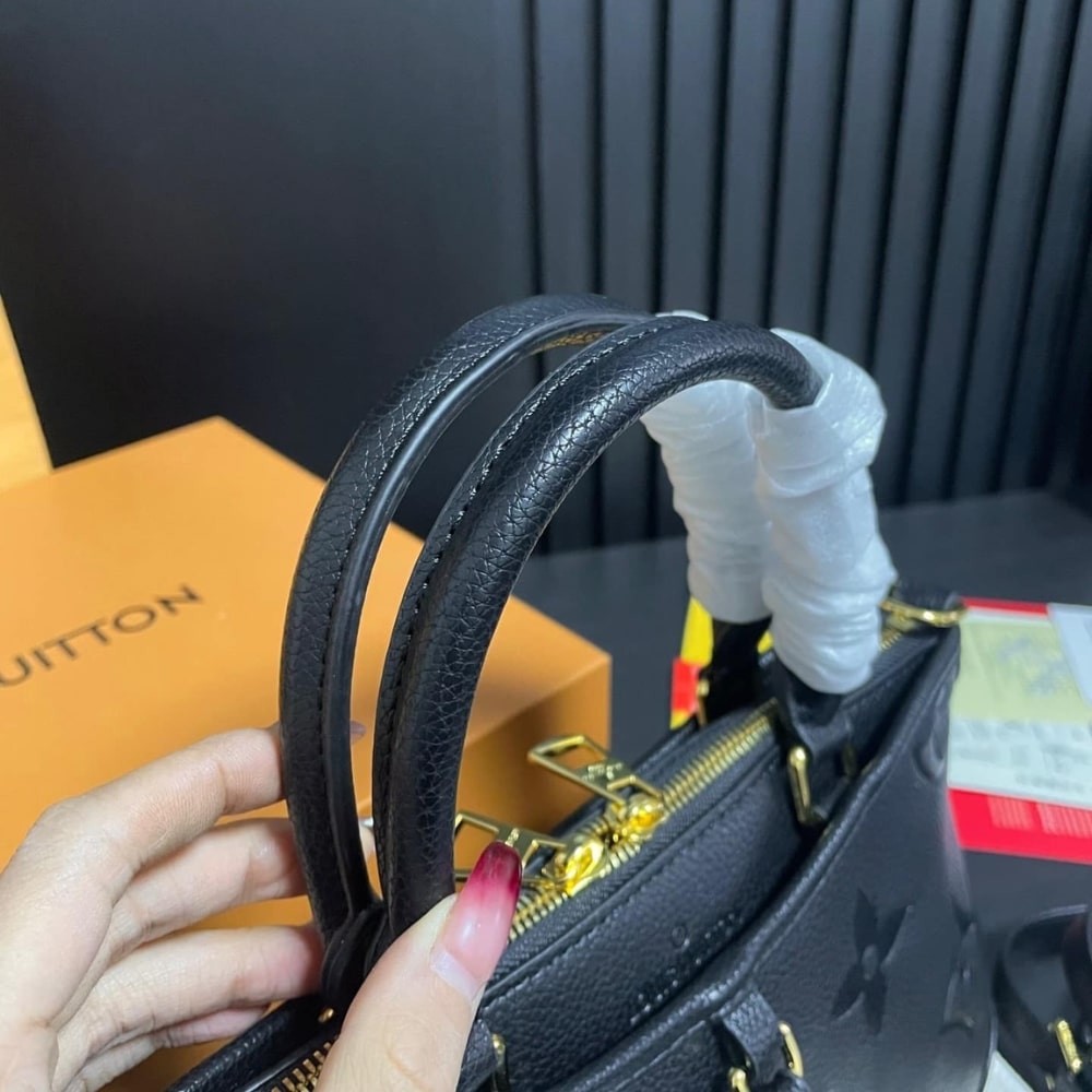 Louis Vuitton Trianon PM Monogram Empreinte Black 28Cm M46488