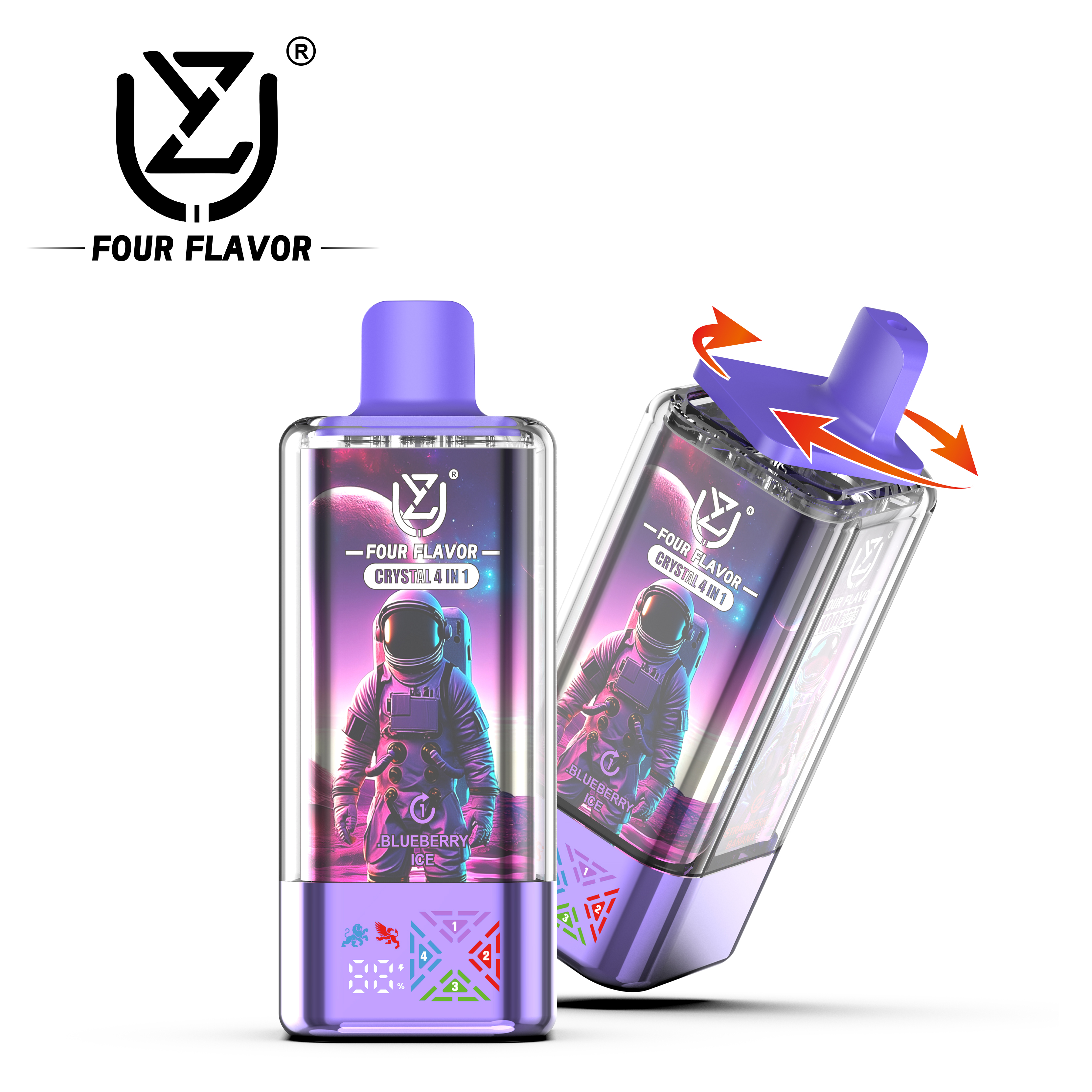 UZY Crystal  4in1 100K Puffs Prefilled Vape |  Rechargeable