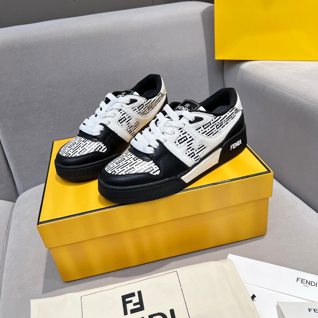 FENDI Match Canvas low-top  sneakers