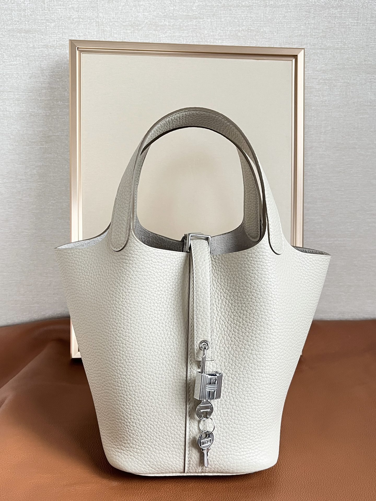 Hermes Picotin Lock 18Cm White