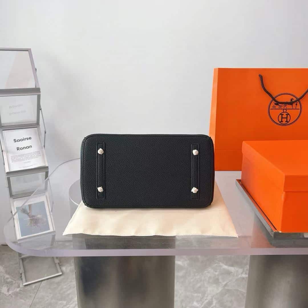 Hermes Birkin 35 Togo Leather Handbag Black 35cm