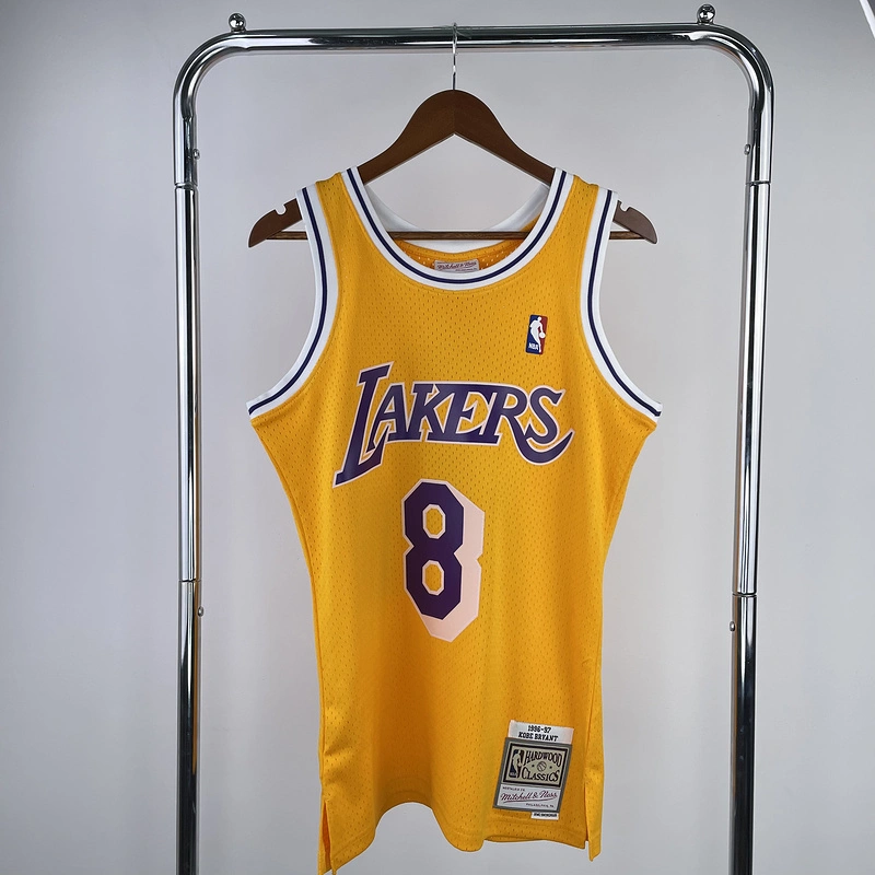 1996-97 NBA Lakers  8 BRYANT Basketball Jersey