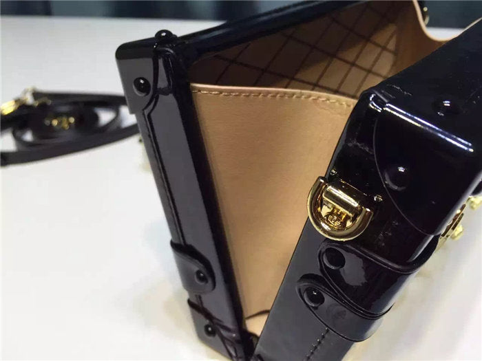 Louis Vuitton Petite Malle Black 20cm/7.9in