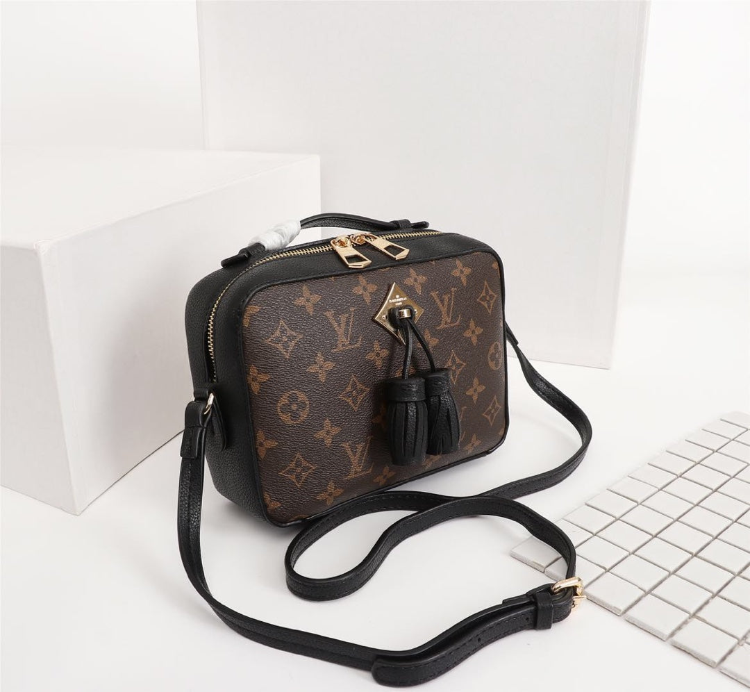 Louis Vuitton Saintong Monogram Canvas Black 22Cm