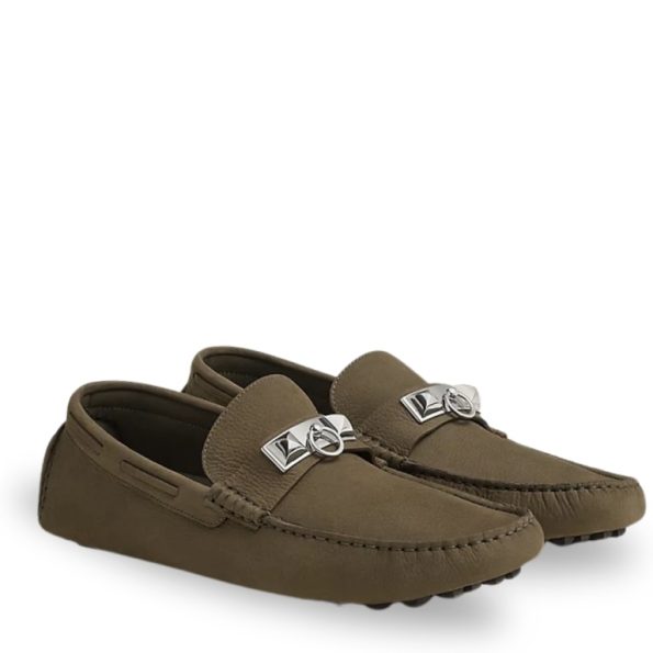 HERMES IRVING LOAFER VERT TOUNDRA