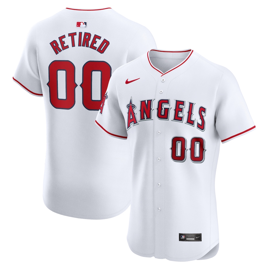 Los Angeles Angels Home Elite Pick-A-Player Retired Roster Jersey White