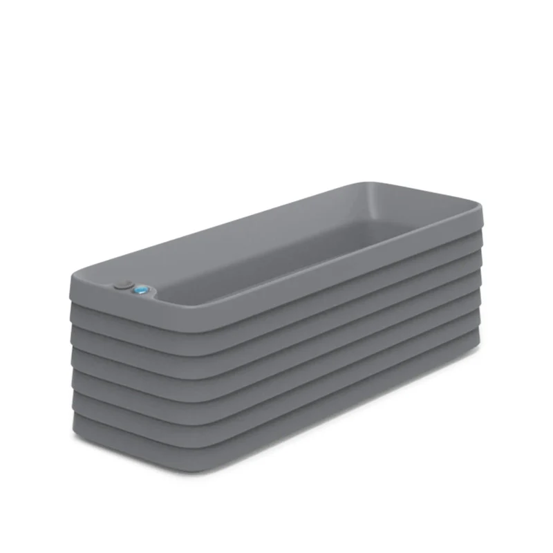 TruDrop Slat Window Box Planter