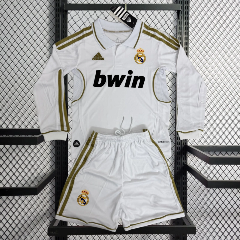 Retro Kids 2011-12 Kids Real Madrid home RONALDO Football jersey retro