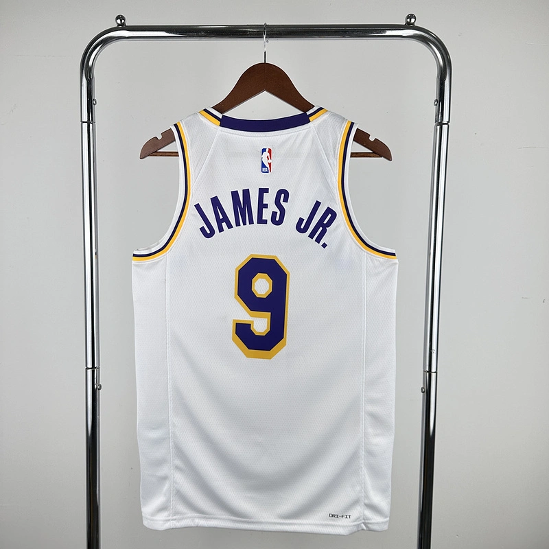 2023 NBA Lakers 9 JAMES JR Basketball Jersey