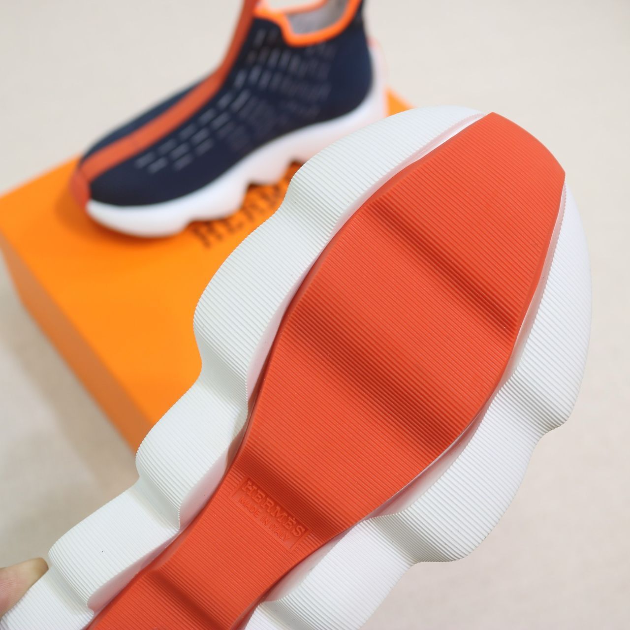 HERMES ECLAIR SNEAKER DARK BLUE