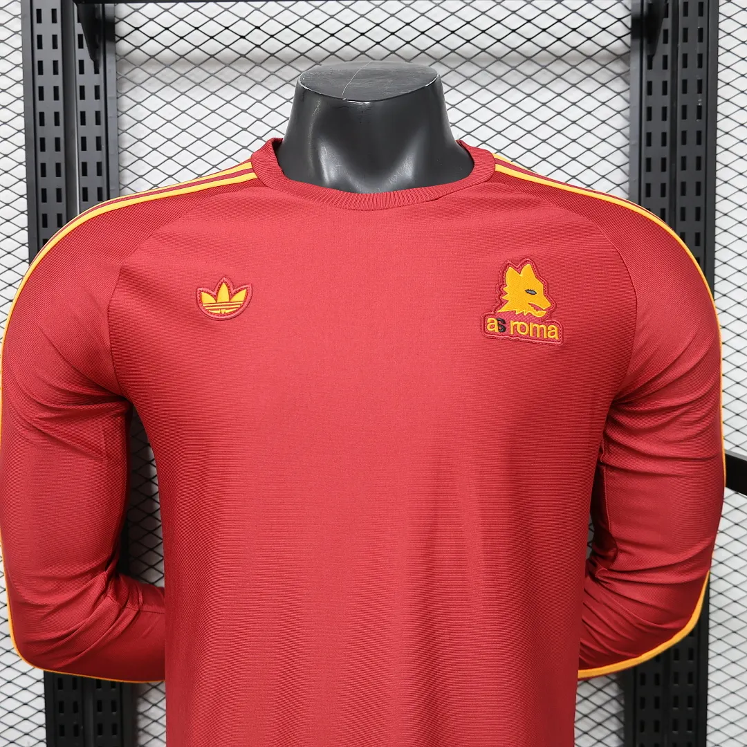 2026/27 Serie A AS Roma Team Football Jersey Player Version Long Sleeves - JerseyFun