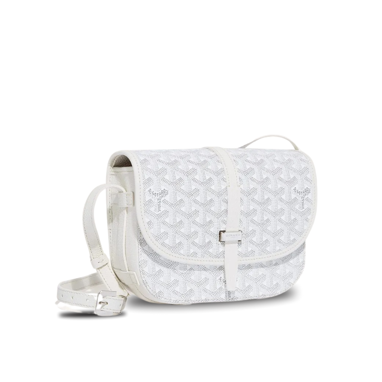 Goyard Belvedere Pm Bag 21Cm White Canvas