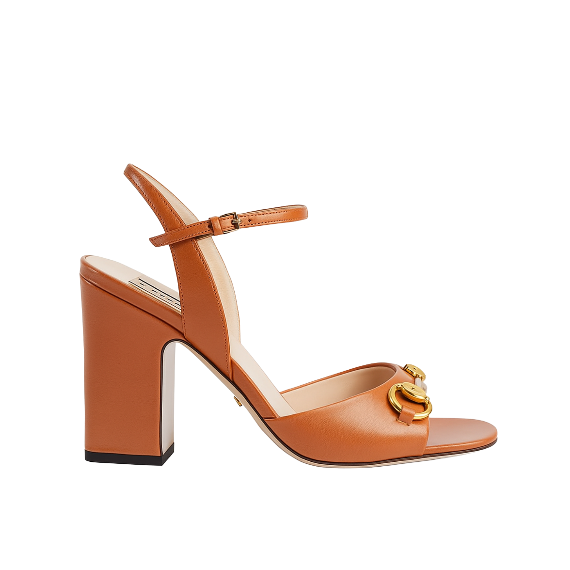 Gucci Women’S Horsebit High Heel Sandal Brown 771600 C9D00 2176
