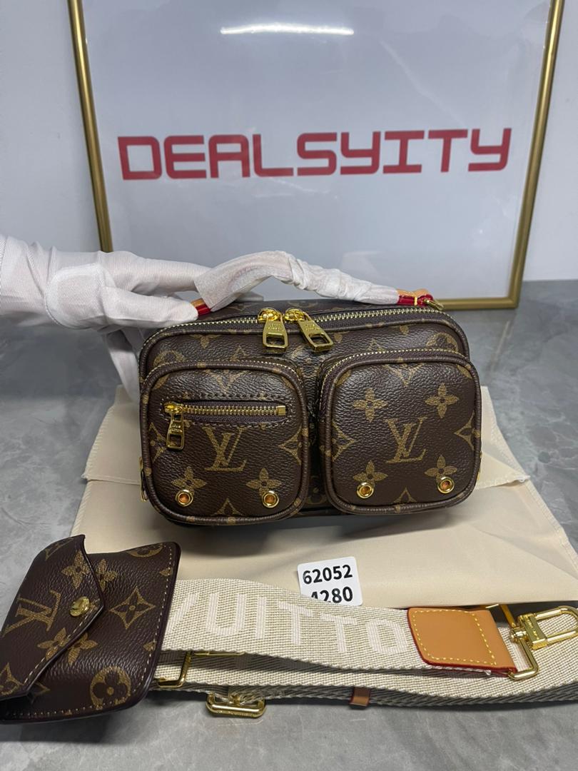 Louis Vuitton Utility Cross-Body Bag Brown 20cm