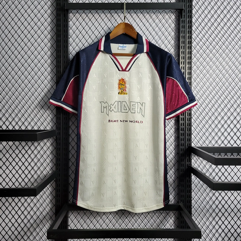 Retro 1999 West Ham Iron Maiden Away Football jersey retro